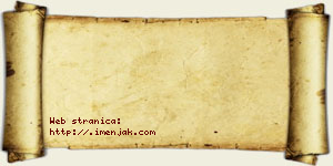 Danica Mošorinac vizit kartica